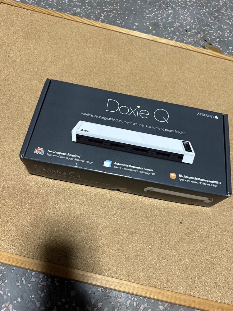 Doxie Q DX300 Wireless Rechargeable Document Scanner w/Automatic Feeder