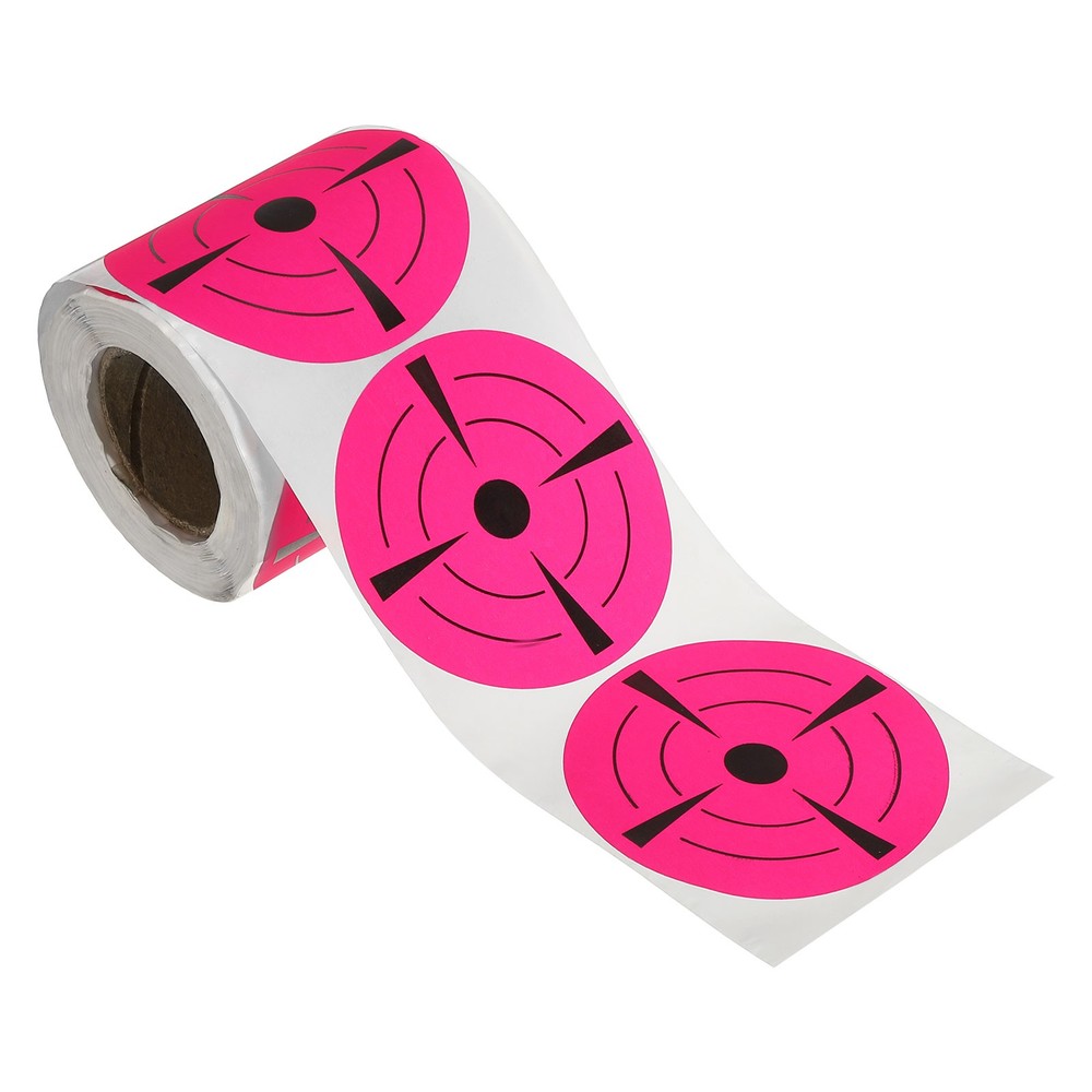 Shooting Target Stickers 3", 200 Pack Adhesive Splatter Targets, Rose Red