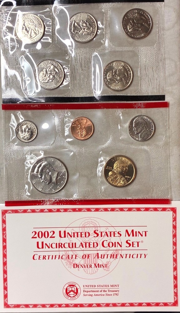 2002 Proof & Uncirculated Annual US Mint Coin Sets PDS 30 Coins