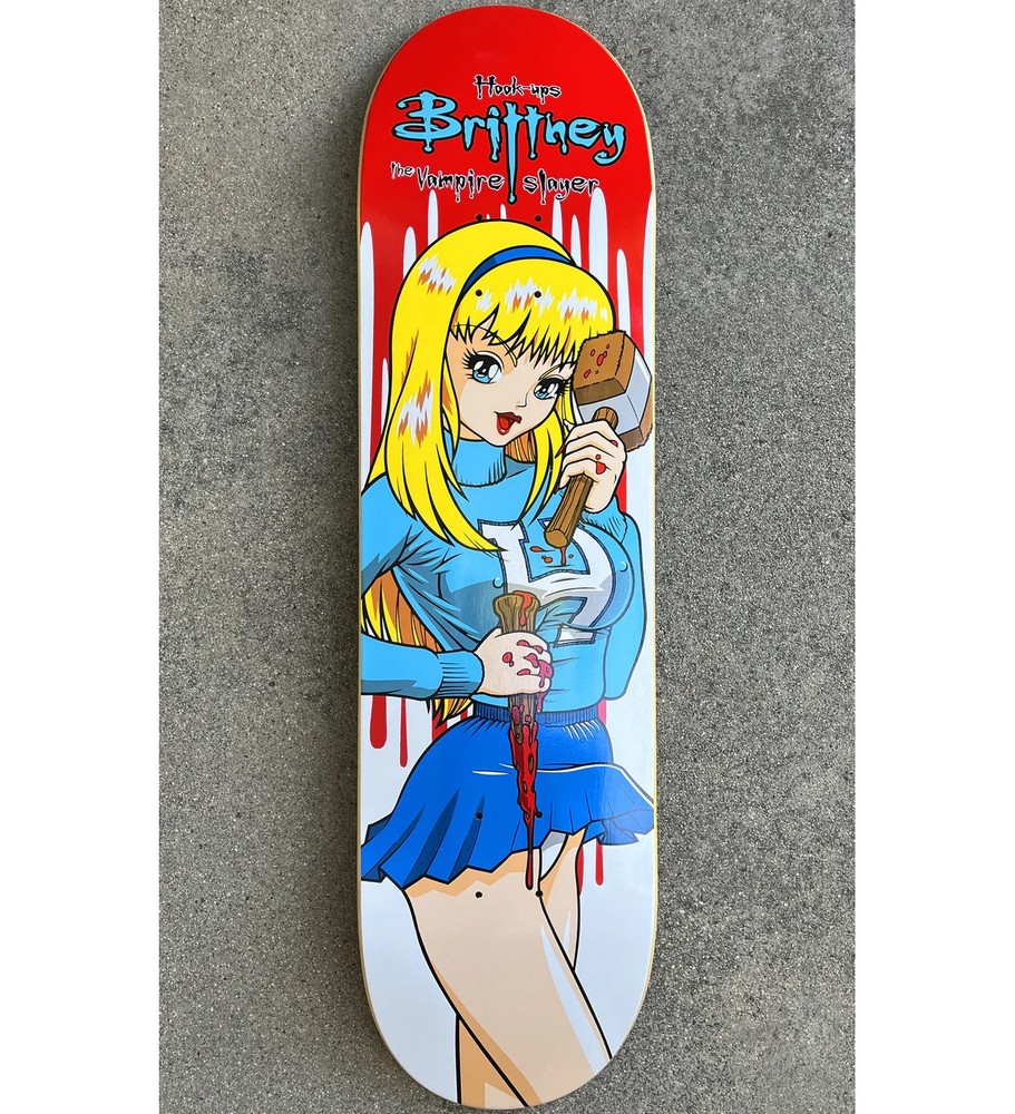 Hook Ups Skateboard Deck Brittney 8.25" x 32.5"