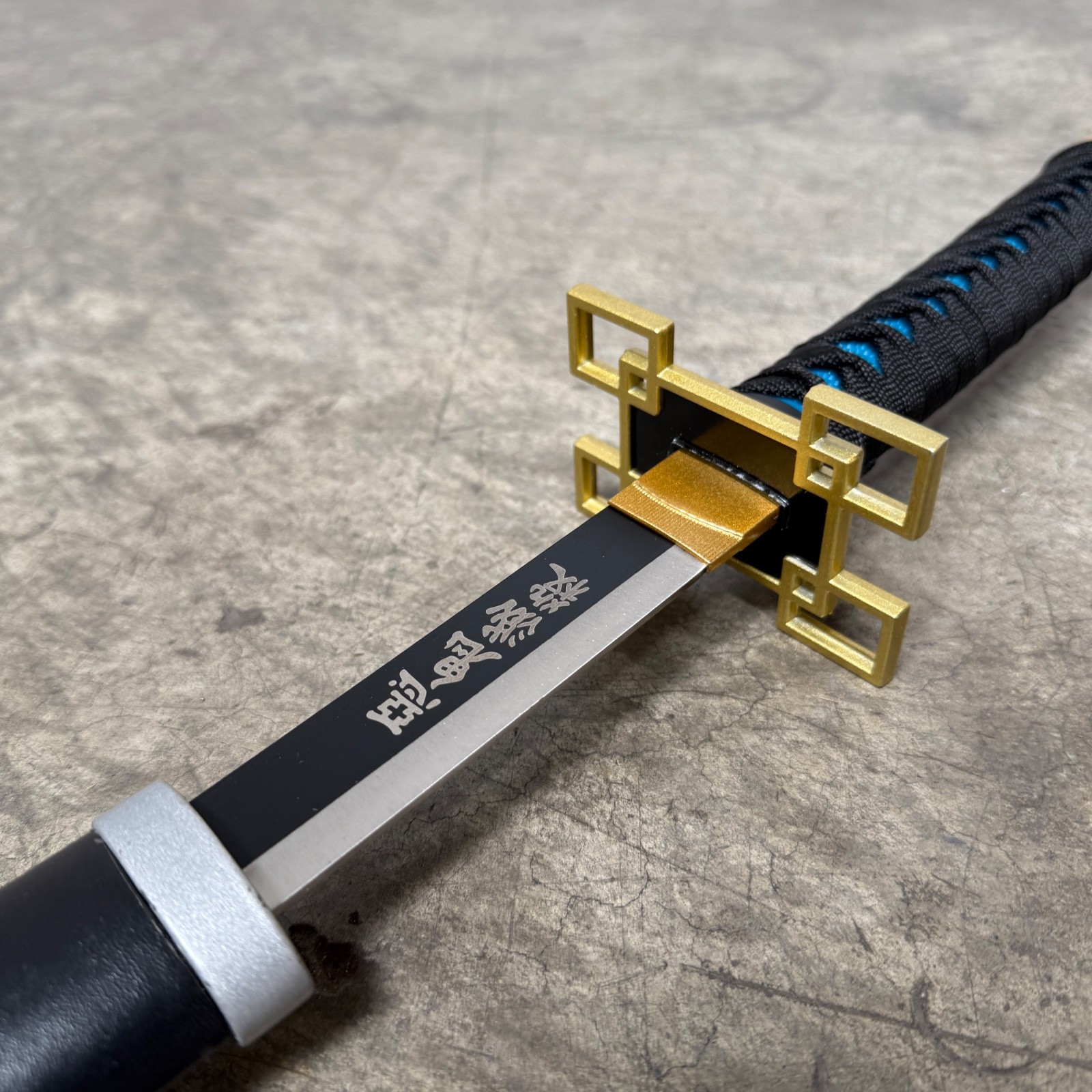 30.5"Metal Demon Slayer Muichiro Tokito Samurai Sword Katana Cosplay Blade steel