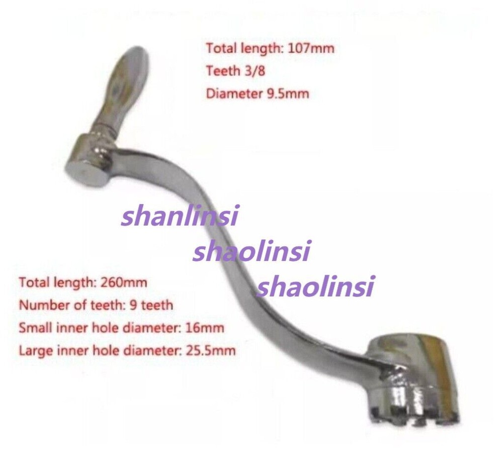 Milling Machine 9 Teeth 16mm Elevating Knee Handle Crank Vertical The Mill Part
