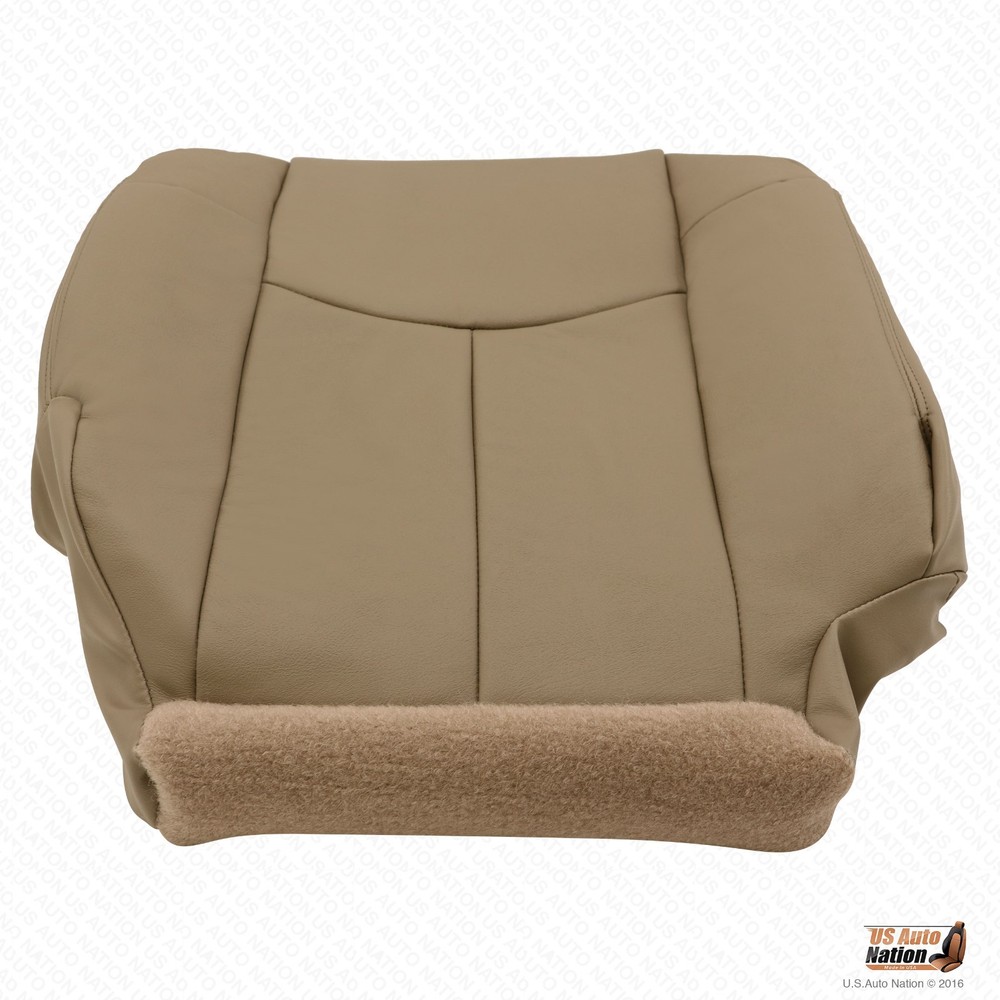 2002 Chevy Avalanche 1500 *Driver Side Bottom Replacement Leather Seat Cover TAN