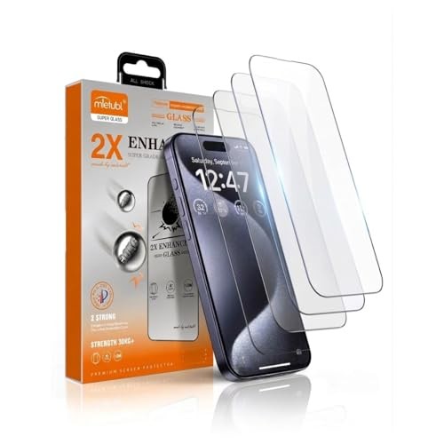2X Enhance Screen Protector compatible with 1-iPhone13 /13 Pro /14 /16E