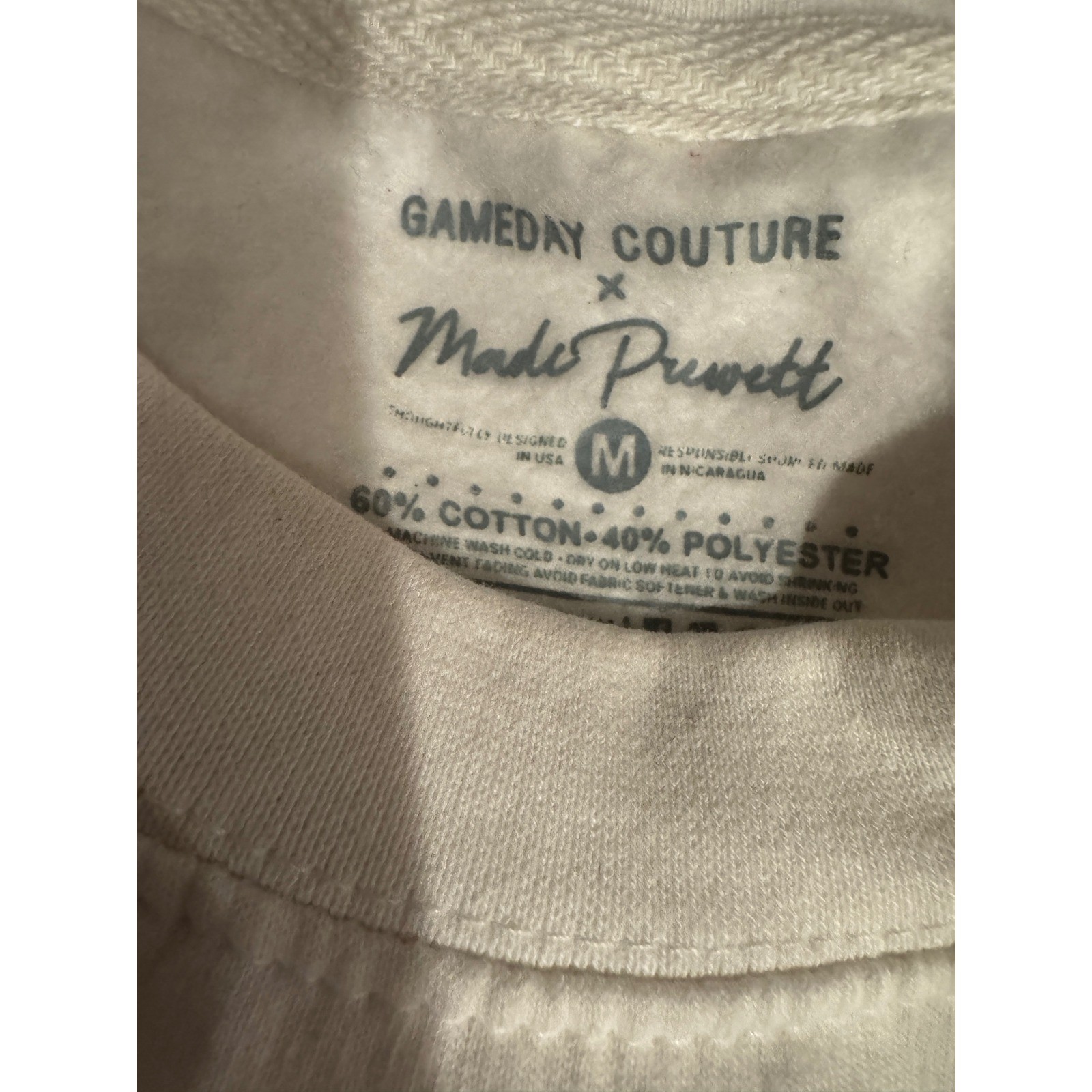 Gameday Couture x Madi Prewett Auburn Tigers Sweatshirt Womens Medium Cream