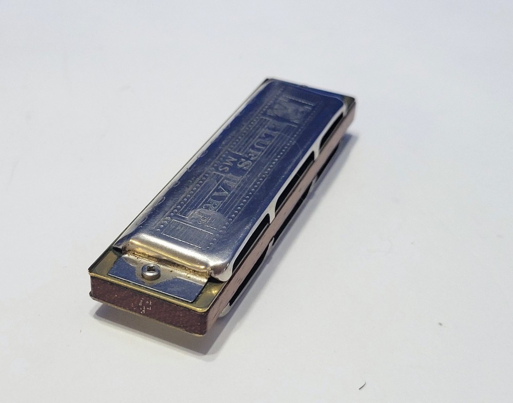 Vintage Hohner Blues Harp Harmonica in Case