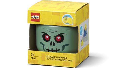 LEGO Mini Stackable Storage Head, Green Skeleton [New Toy] Green, Brick