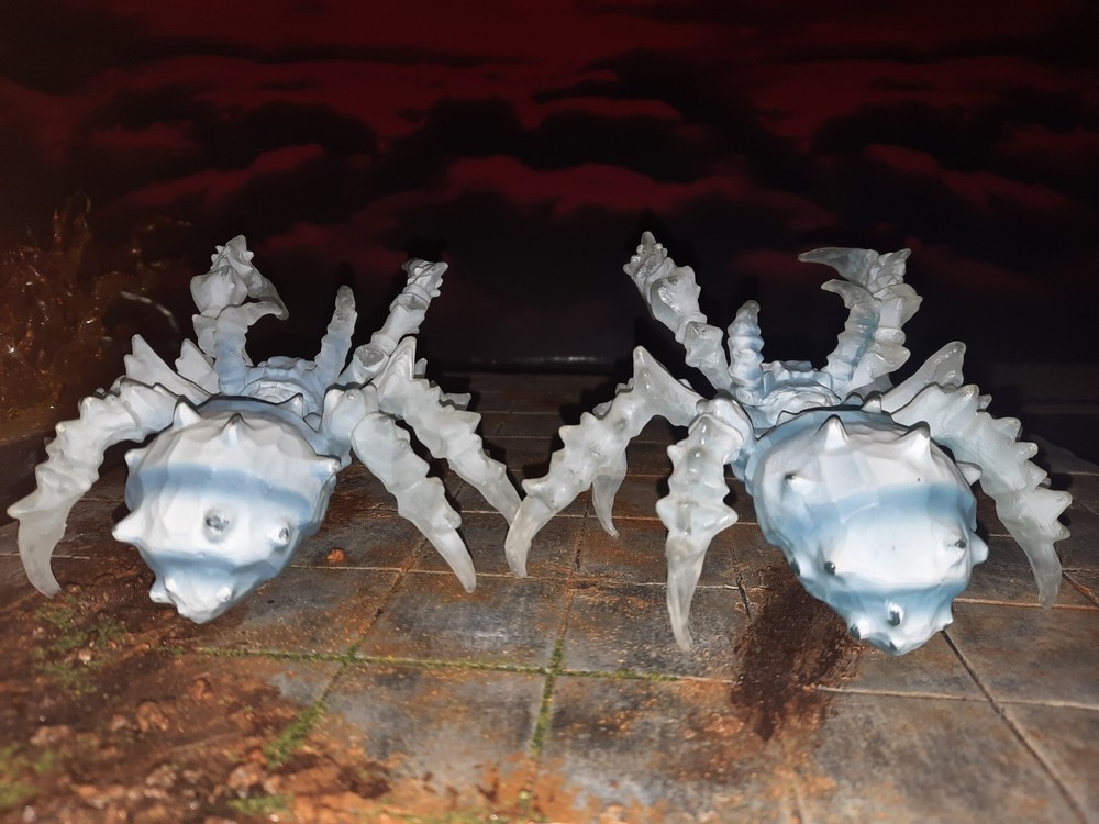 2 Schleich Eldrador Creatures Ice Spider, Action Figures