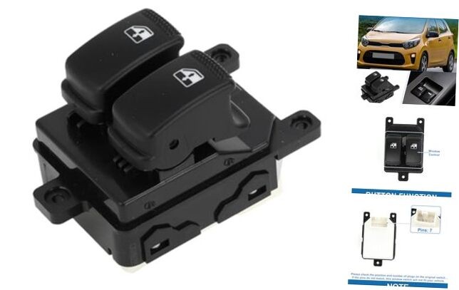 Power Window Switch Front Left Driver Side Window Control Switch for Kia
