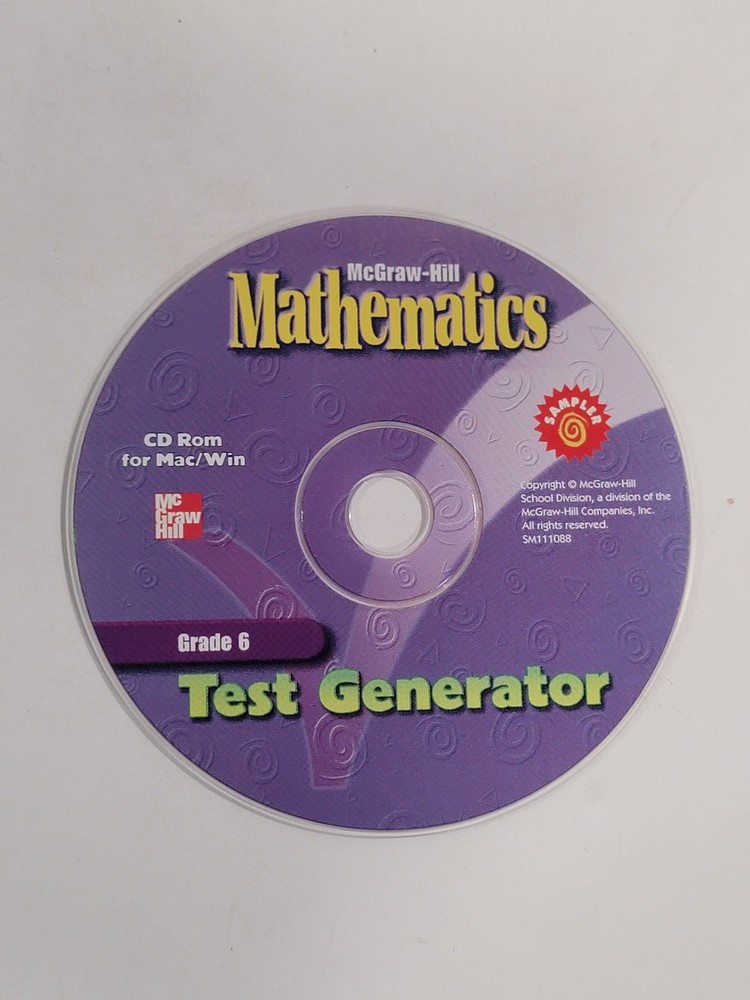 6 Mathematics PC CD-ROMs - Everyday Math Grades 1, 2 & 5, McGraw-Hill Math