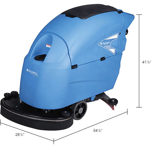 Auto Floor Scrubber 26" Cleaning Path Traction Drive