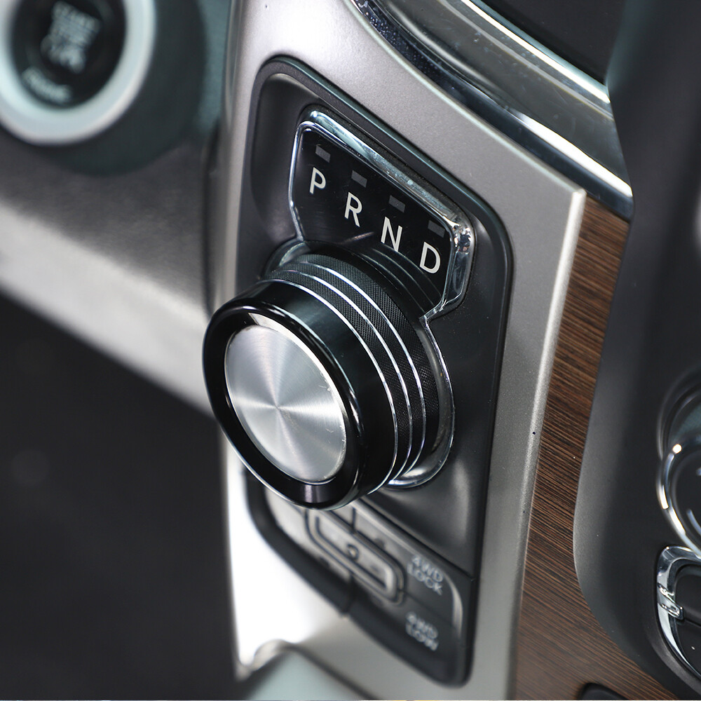 Black Gear Shift Adjust Control Switch Knob Cover Ring for Dodge Ram Durango 13+