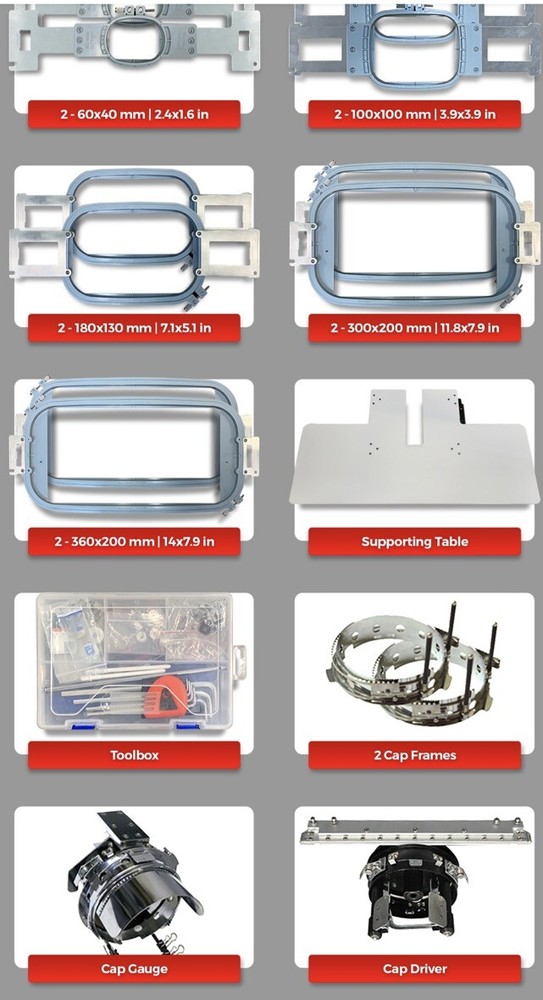 12 needle embroidery machine