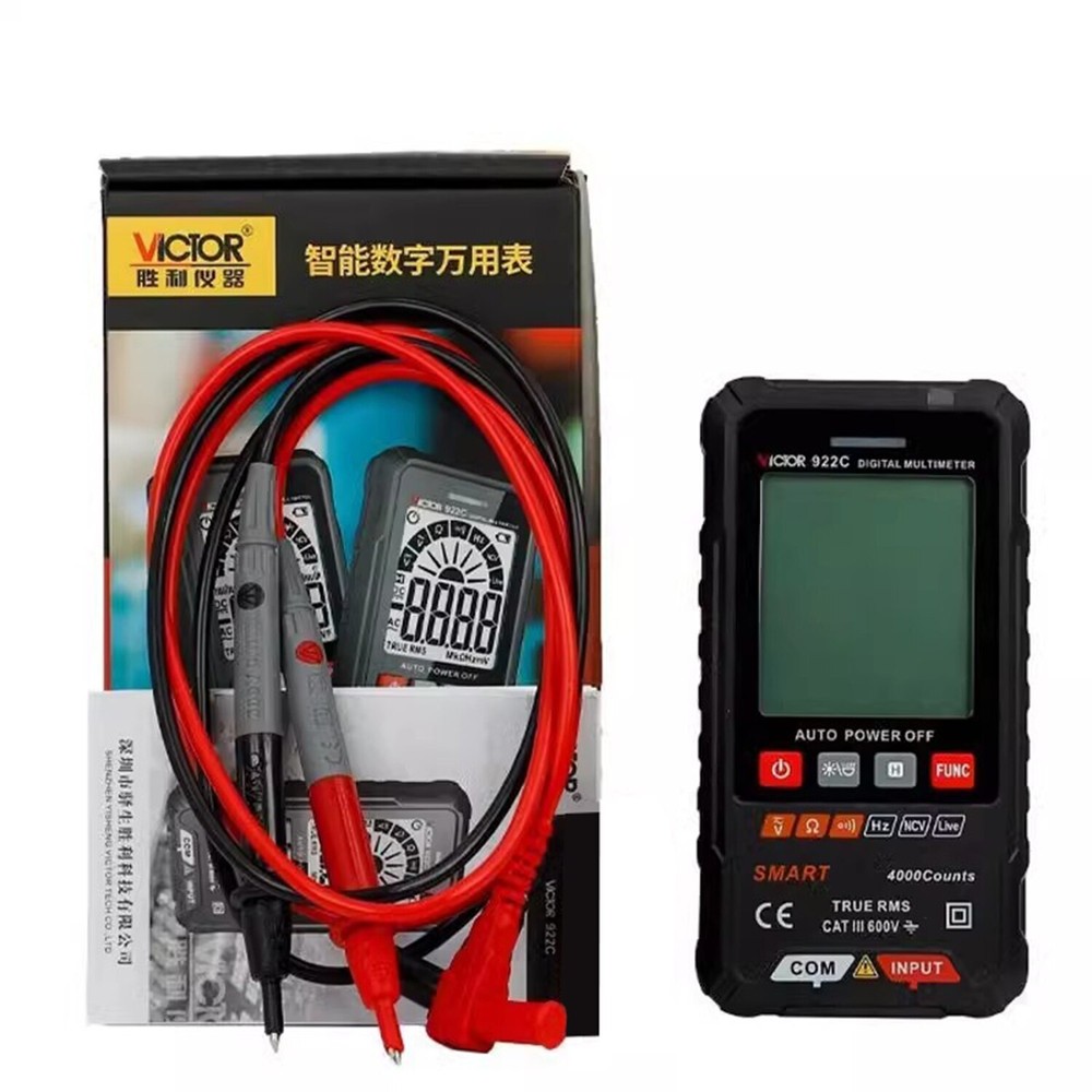 VICTOR 922C 922D Large Screen Thin Automatic Identification Digital Multimeter✦K