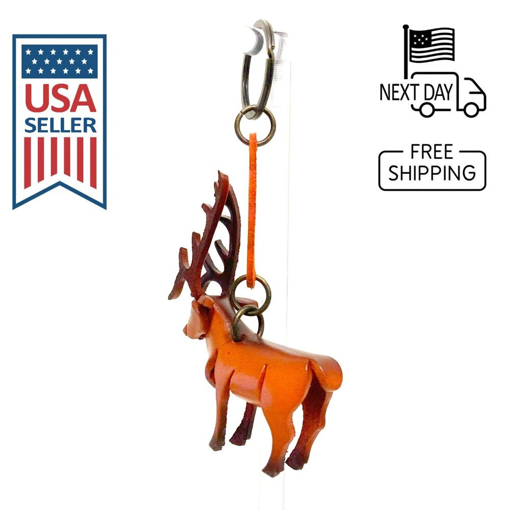 Elk Handmade Leather Keyring
