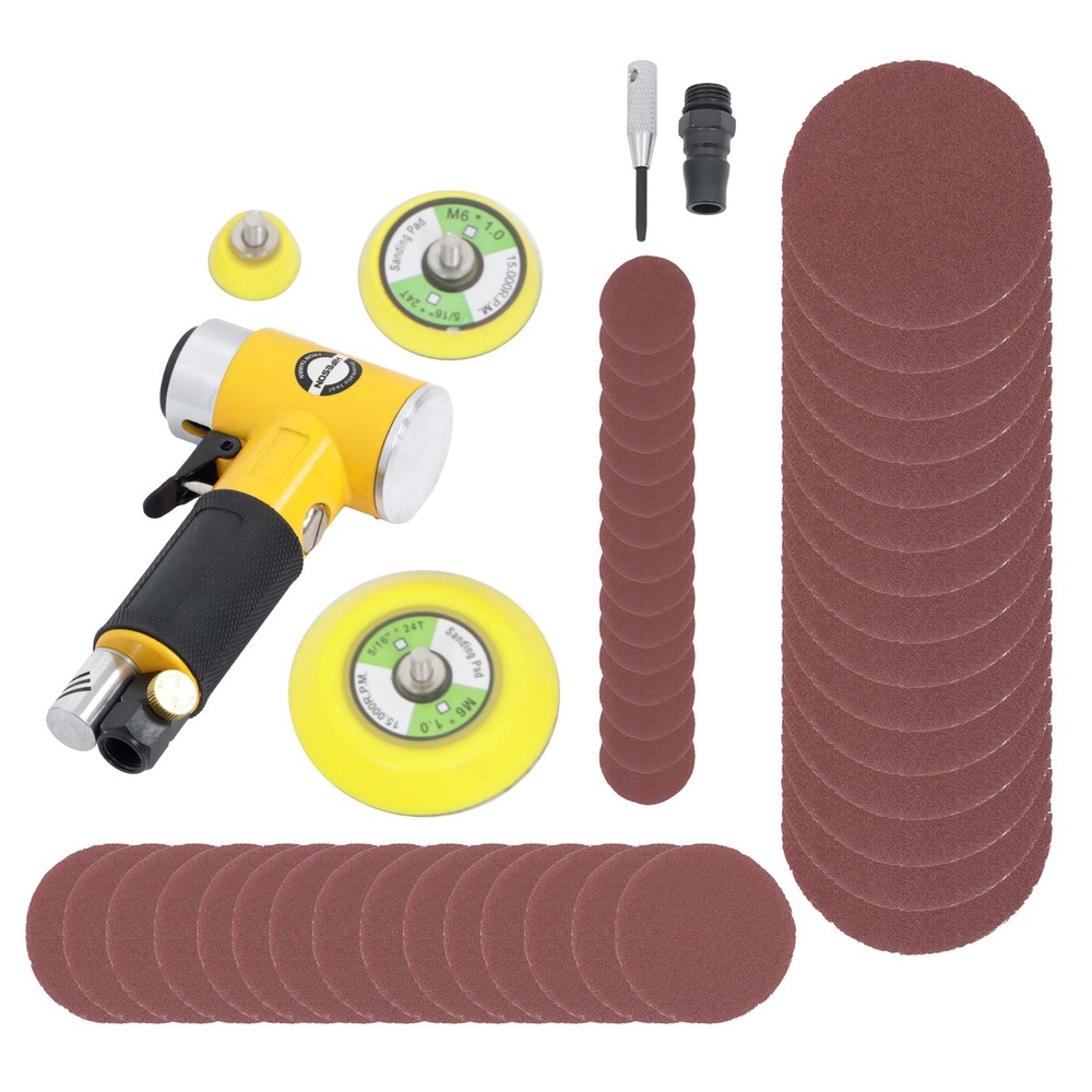 1/2/3 Inch Eccentric Mini Air Sander Small Orbital Sander For Auto Body Work