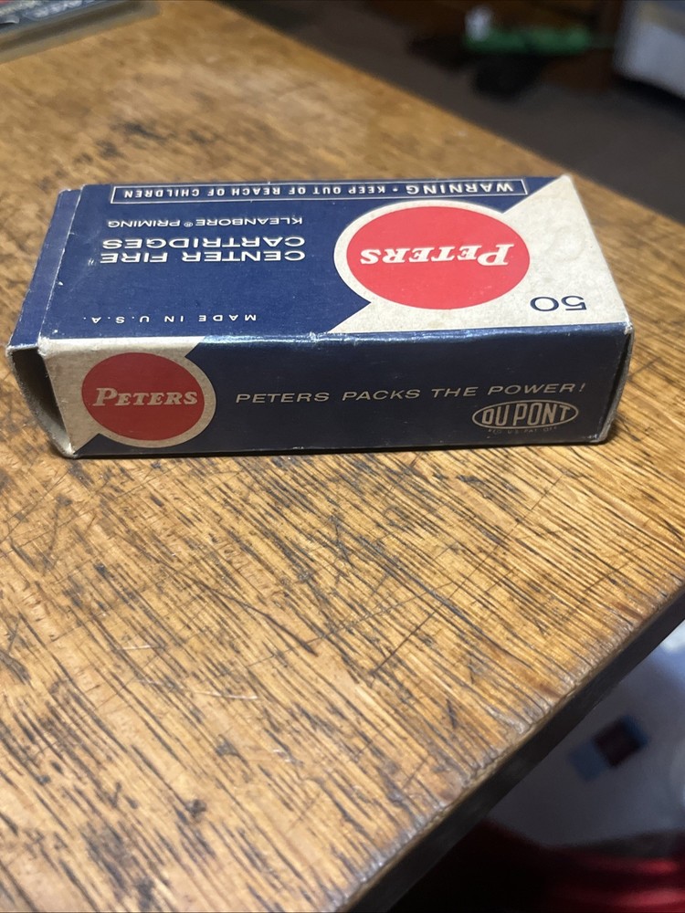 Peter's 25 Auto Empty Box With Insert Vintage Ammo Box