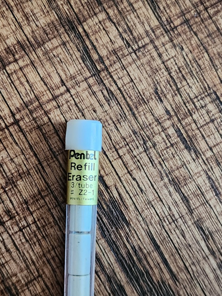 Vintage Model Pentel Replacement Erasers (White) Made in Taiwan