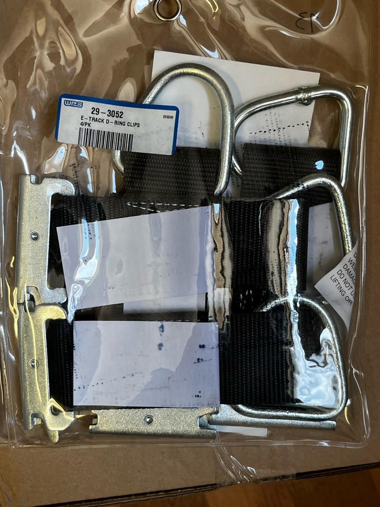 POWERTYE - 45300-4 - E-TRACK D-RING CLIPS 4/PK