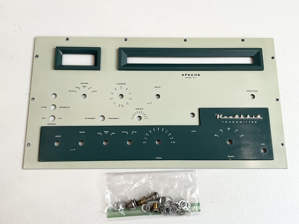 Vintage Heathkit Apache TX-1 Faceplate Great Condition