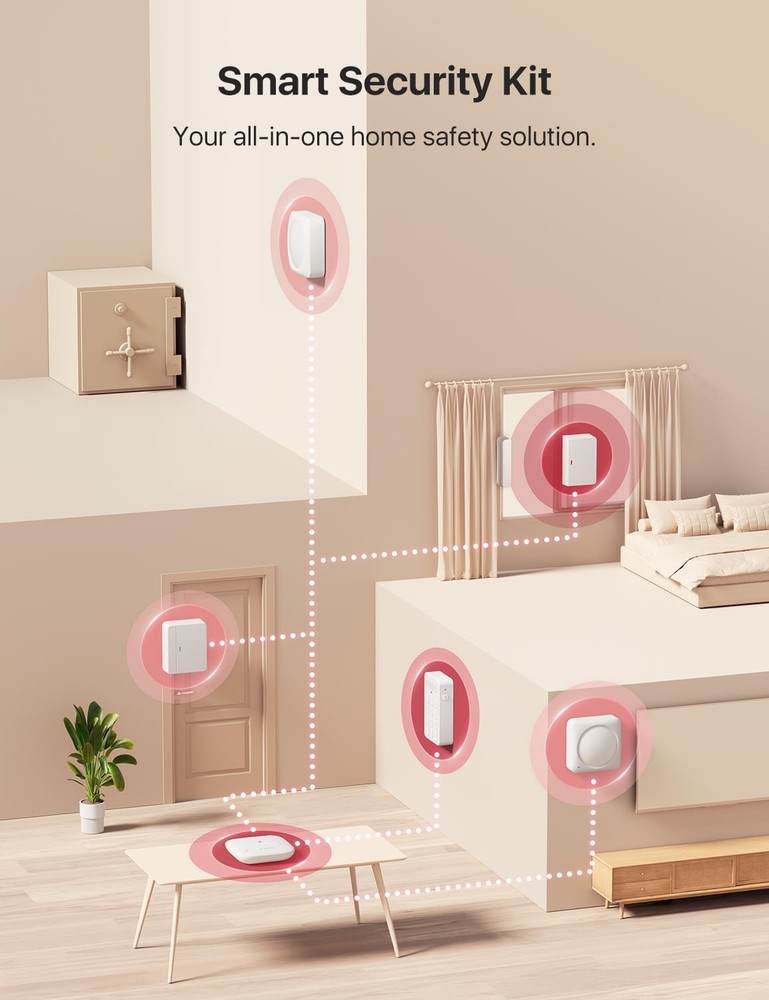 X-Sense Smart Security Keypad, Security Kit AS05/AS08 Accessory, Easy Mode Switc