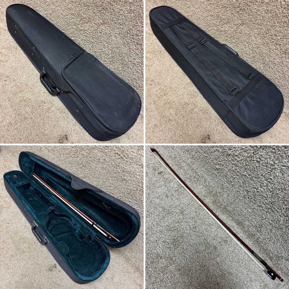 Violin Unlabeled 4/4 w/Case & Bow B