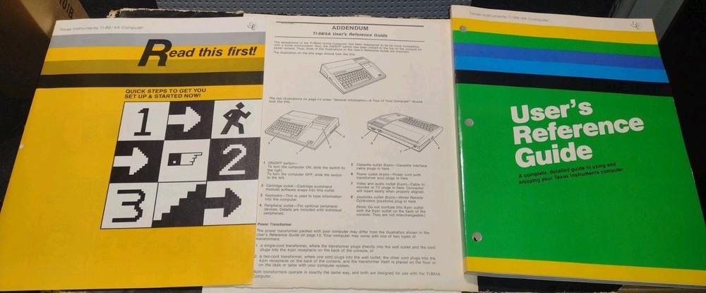 Texas Instruments 99/4A Home Computer Gaming System Untested PHCOO4A Used