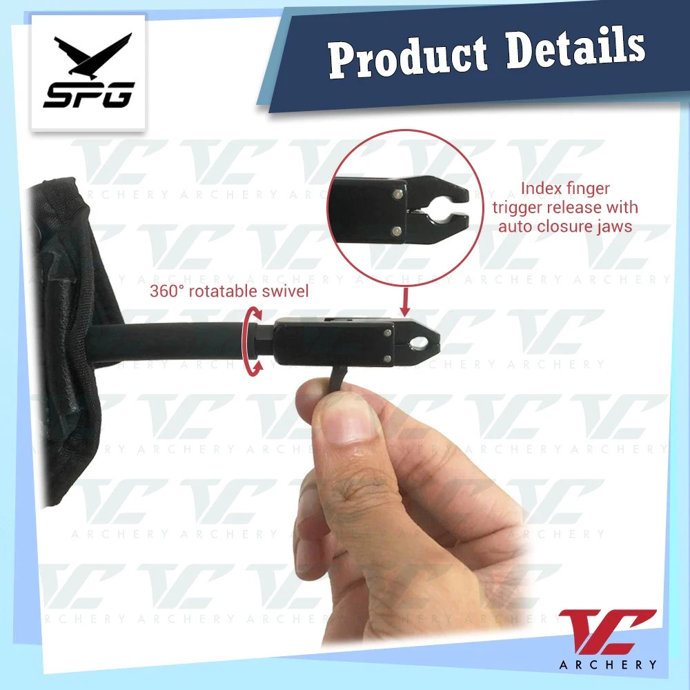 Archery Wrist Release Aid Trigger Adjustable Strap Caliper Compound Bow Hunting