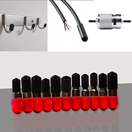 Aleric Rubber End Caps - 60pcs Flexible Screw Thread Protector Covers Rubber