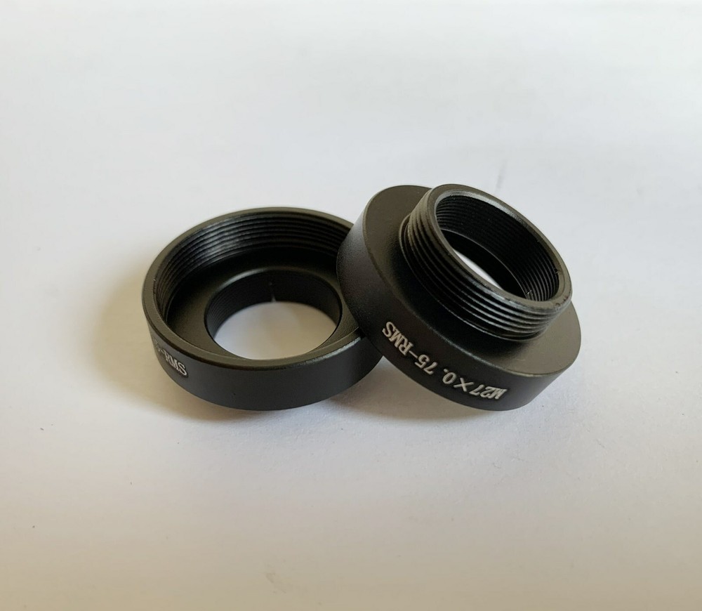 Adapter 27mm M27x0.75 To RMS Thread For Zeiss Microscope Objective