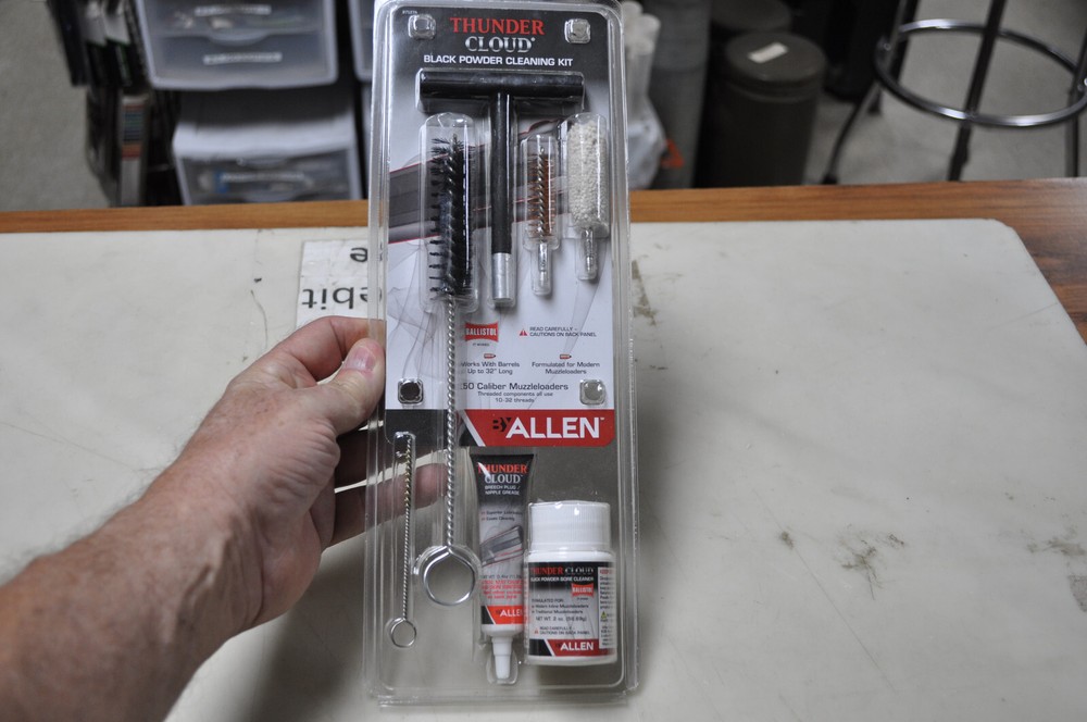 Black Powder Muzzleloader Gun Cleaning Kit Allen™ Thunder Cloud® 50 Caliber New!