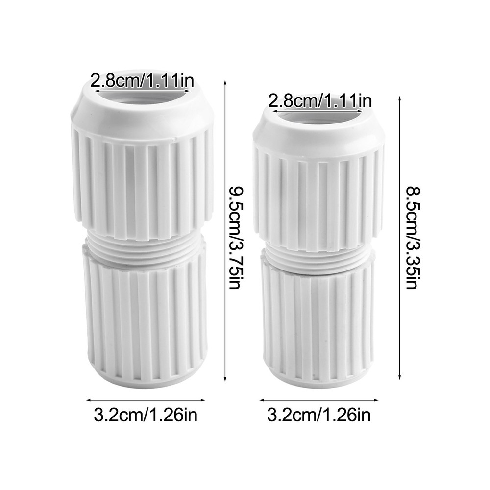 Pool Rod Connectors Telescopic Rod Joint 2-Piece Set Easy Installation Process