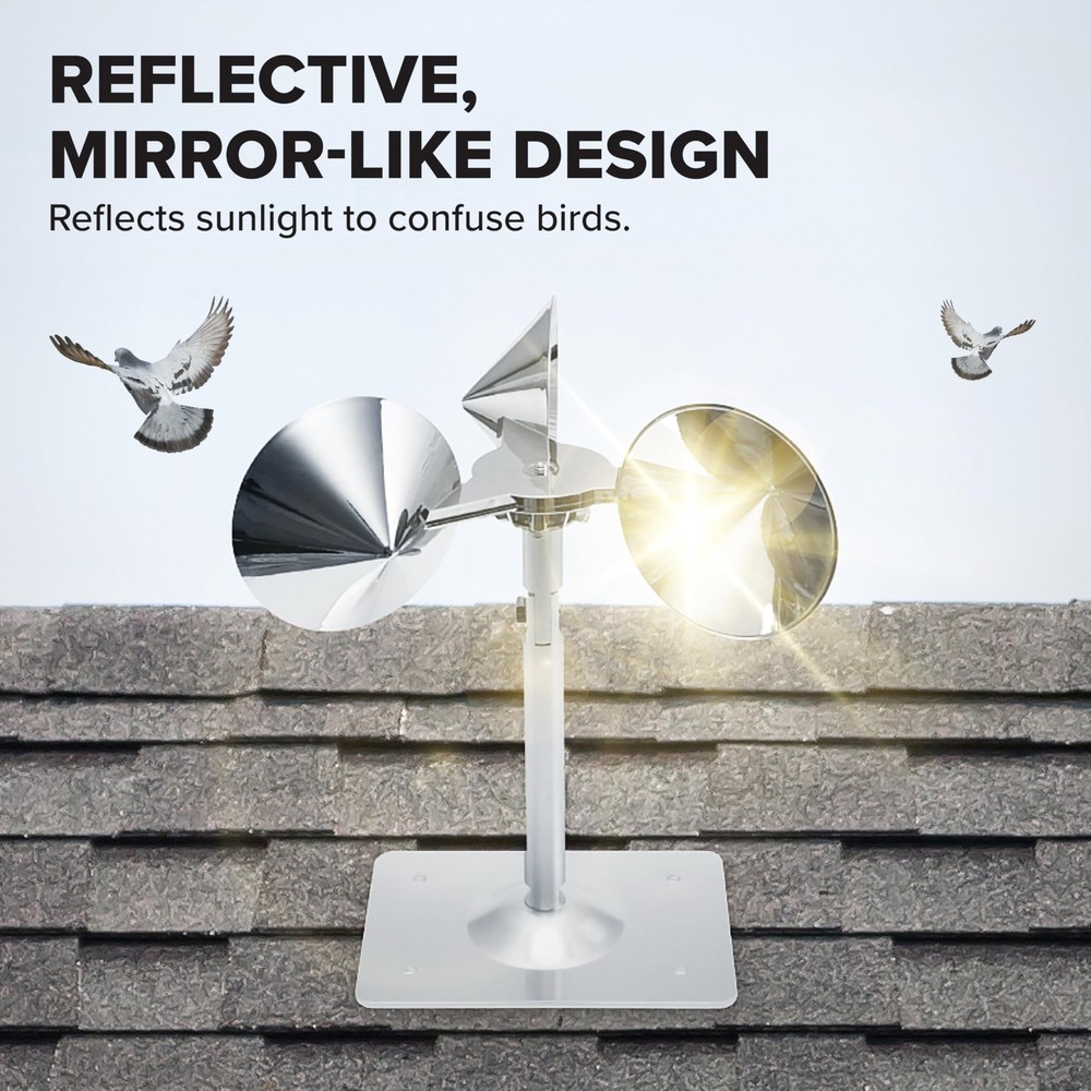 - Reflect-A-Bird - Reflective Spinning Deterrent - Repels Pigeons, Sparrows, ...