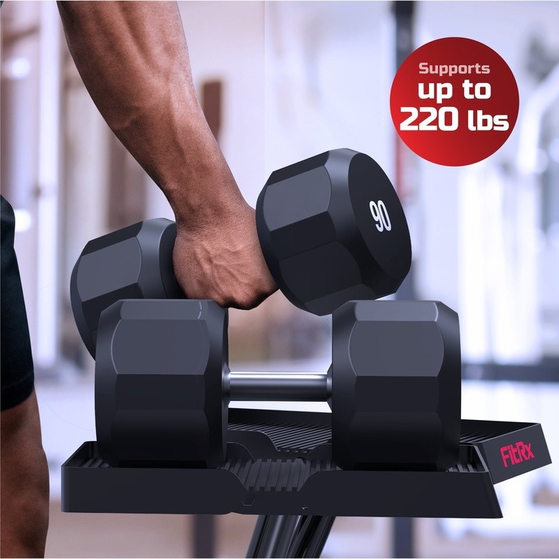 SmartRack Dumbbell Kettlebell Rack AntiSlip Weight Stand Compact Durable Design