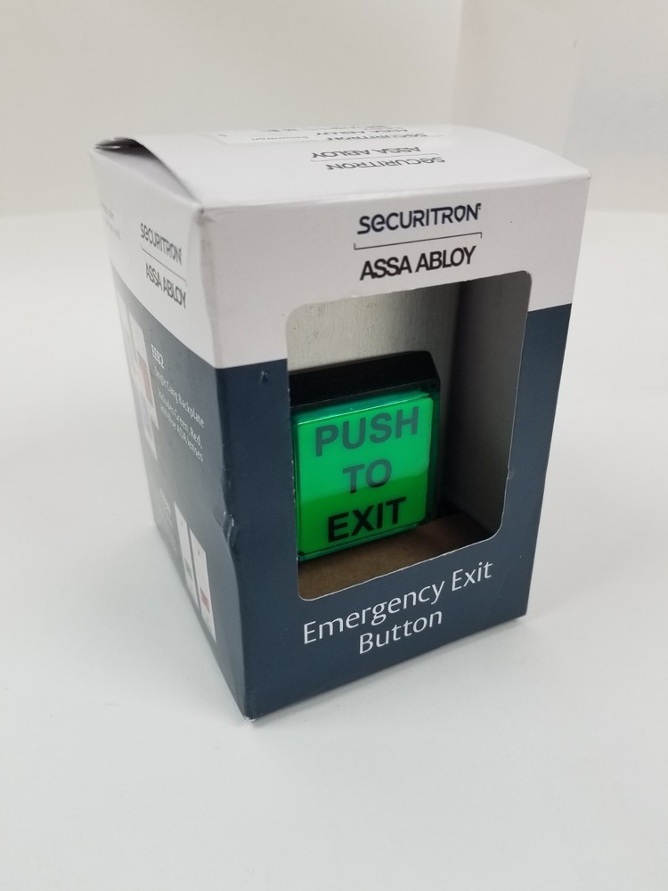 Assa Abloy Securitron EEB2 Emergency Exit Button Green 30 Second Timer NEW