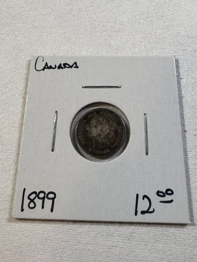 1899 Canada 5 Cents Small Silver Coin