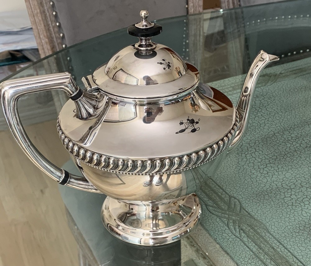 Vintage Silver Plated Crescent Tea/coffee Jug/jar