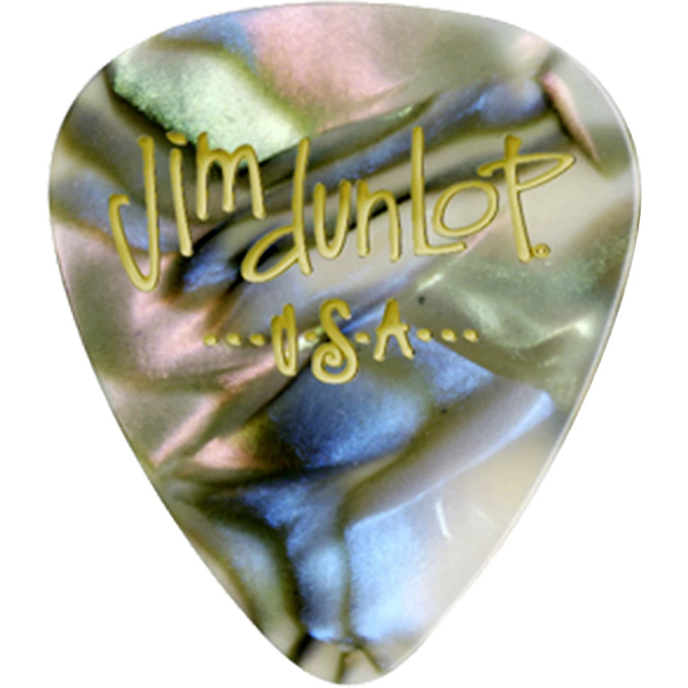 Dunlop Celluloid Classic Guitar Picks 1 Dozen Abalone Medium
