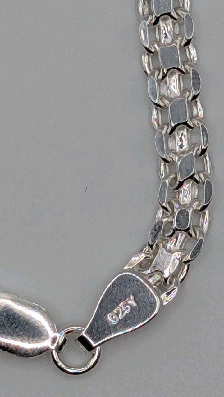 Sterling Silver 925 4.75mm Bracelet - 7.75" - 4.4 Grams