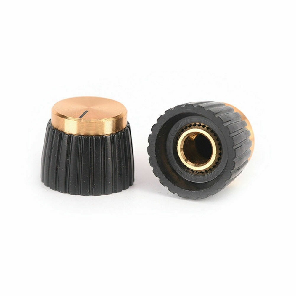 10PCS/SET Guitar AMP Knobs Black With Gold Cap fits Marshall Amplifier US SHIP