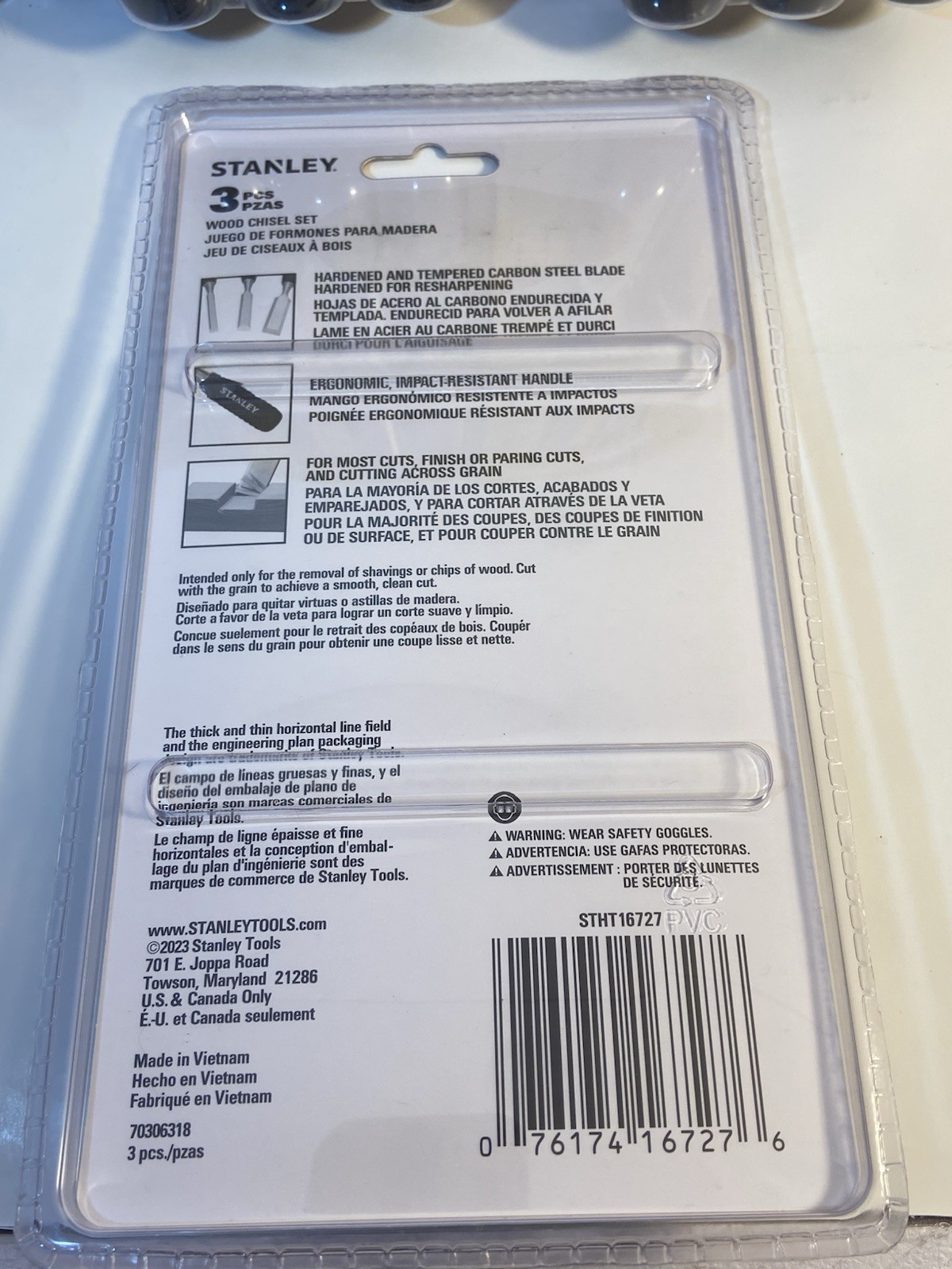 Stanley Wood Chisel Set Lot of 5 New 3-Piece Sets Free Shipping