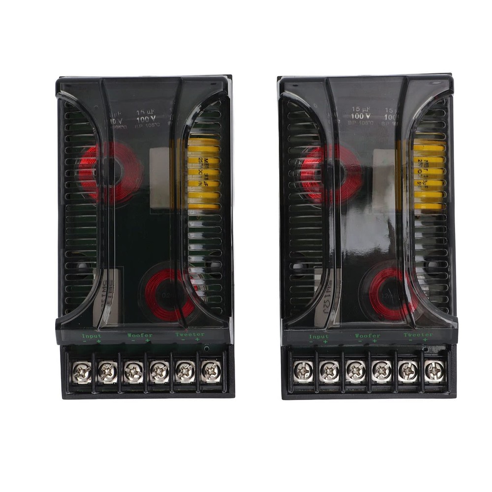Headerbs 2 Way Car Audio Crossover 2 Pack Speaker Tweeter Passive Crossover D...