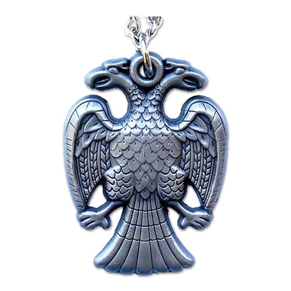 Double Headed Eagle Scottish Rite Masonic Necklace