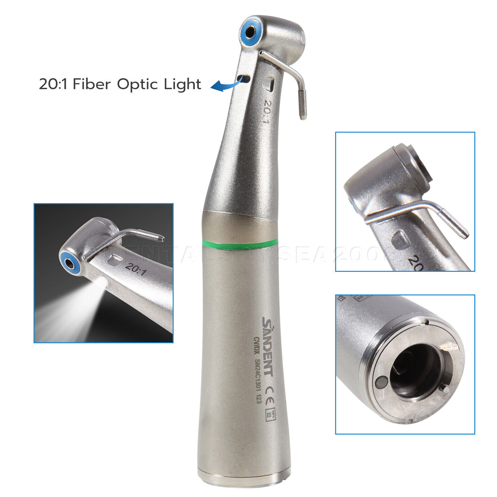 Dental Implant Handpiece 20:1 (LED) Contra Angle Fit NSK Implant Motor