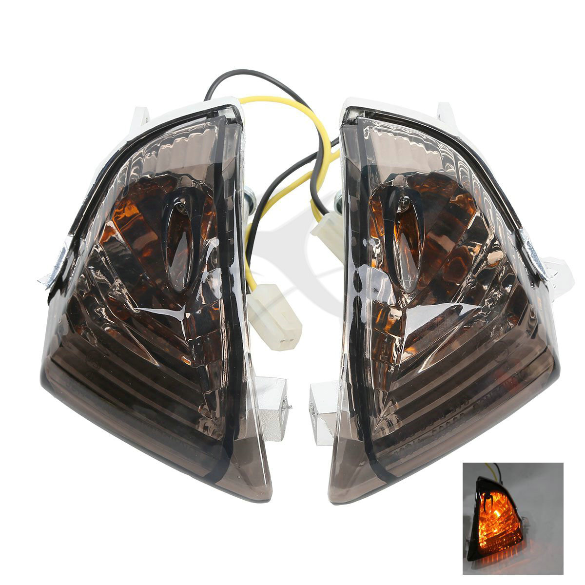 Smoke Rear Turn Signals Indicator Light Fit For Suzuki GSXR600 GSXR750 2006-2007