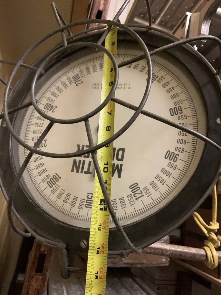 MARTIN DECKER 3000 LB. SCALE GAUGE MODEL STEAMPUNK