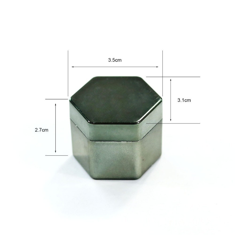 Magnetic Chalk Case Designed for Hexagonal Billiards Chalk Box Gray Plastic