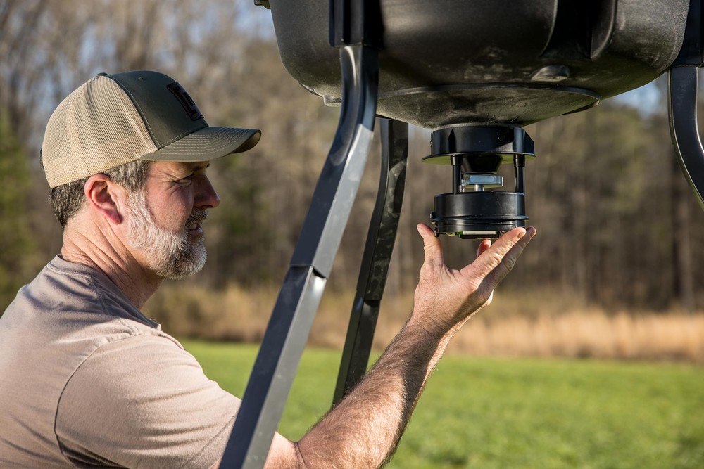 Moultrie All-in-One Deer Feeder Kit, Quicklock, Digital Timer, Bluetooth