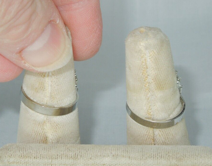 2 Ring Blanks Settings Cabochon Adjustable silver Plated Brass NEW 85V