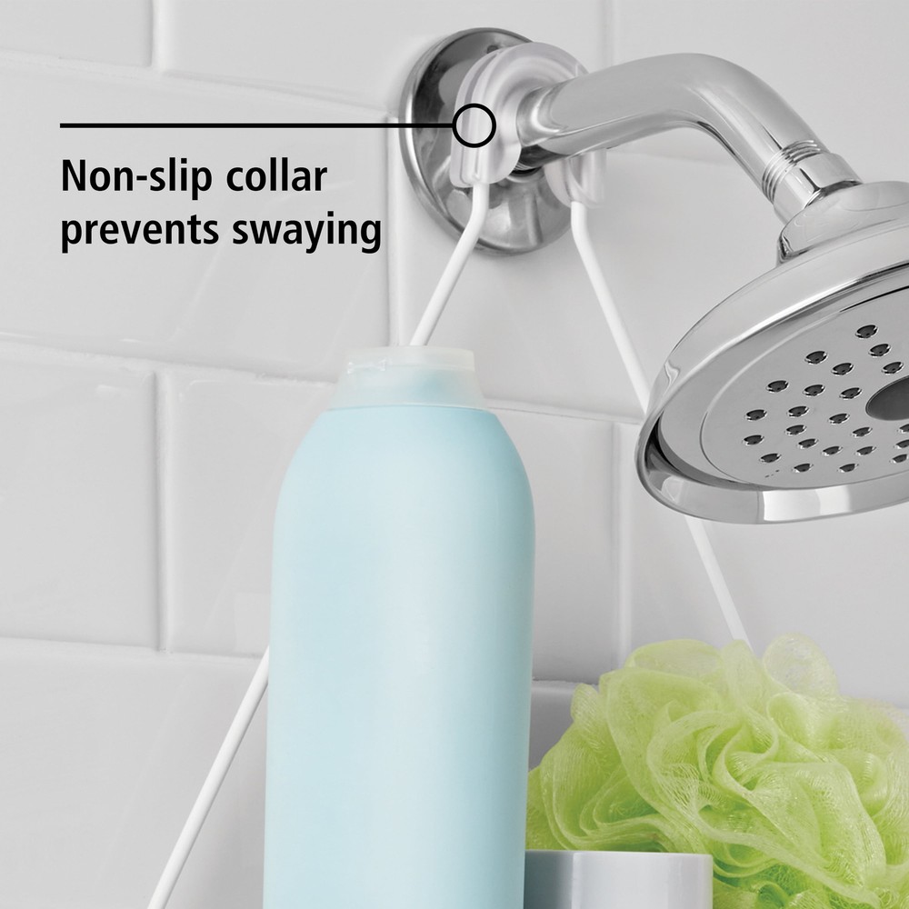 Basic Hanging with 2 Shelves and Soap Tray, White